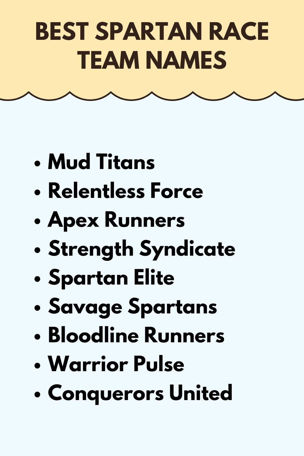 Best Spartan Race Team Names
