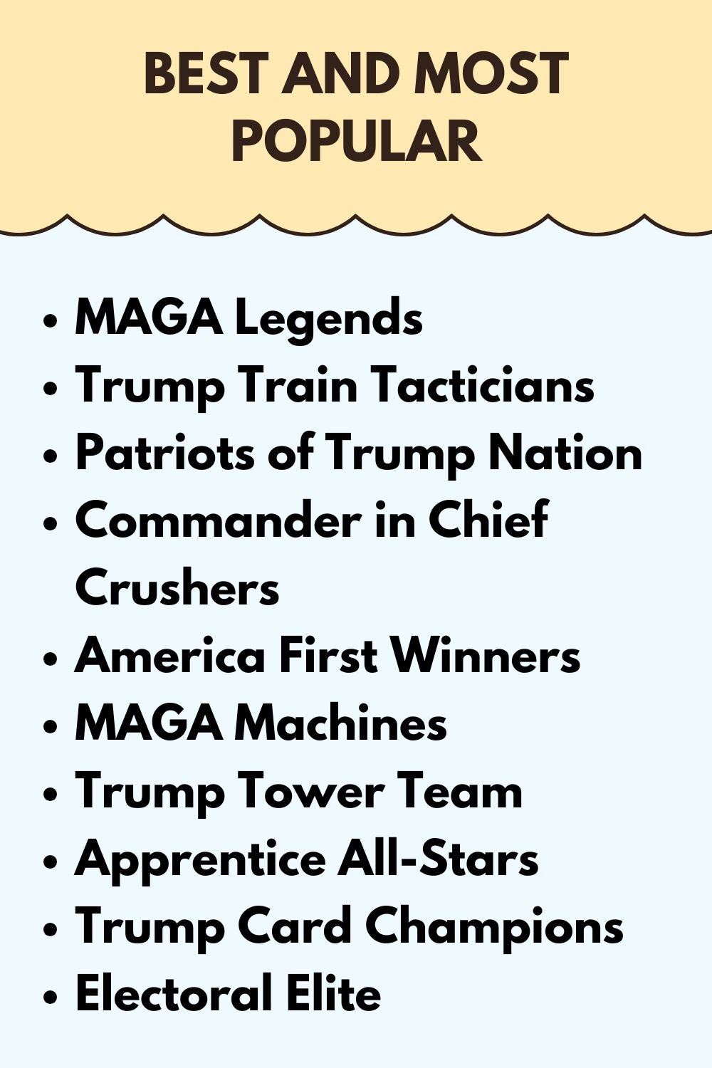 Best and Most Popular