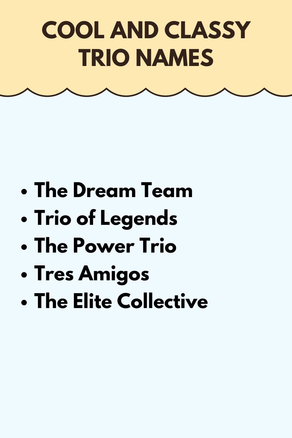 Cool and Classy Trio Names